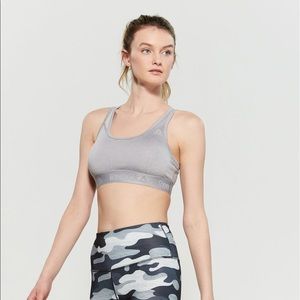 Reebok Grey Heather High Speed Sports Bra
